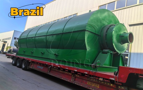 Three sets of semi-continuous pyrolysis machines were shipped to Brazil