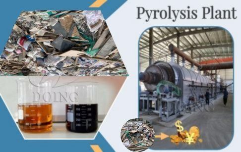 Can construction waste be recycled by pyrolysis machine?