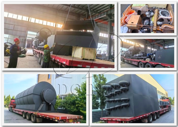 Waste tire pyrolysis machine delivered to Vietnam