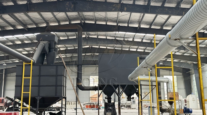 Carbon black discharging system of DOING pyrolysis machine