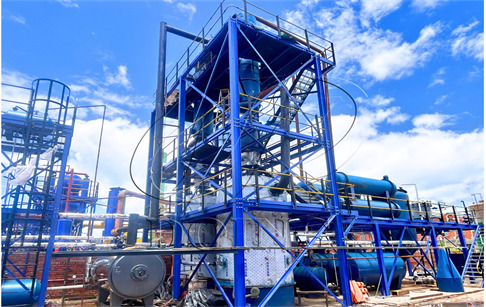 Tyre oil refining process plant