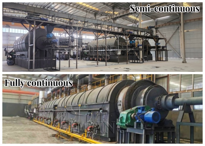 DOING continuous waste tires pyrolysis machine for sale