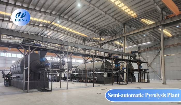 DOING semi continuous pyrolysis machine