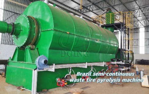 Semi-Continuous Used Tyre Pyrolysis Machines installed in Brazil